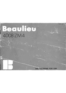 Beaulieu 4008 ZM 4 manual. Camera Instructions.